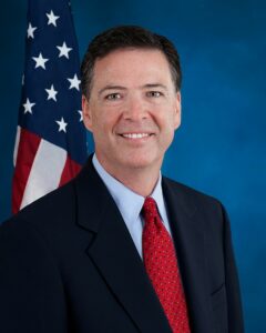 Photo officiel de James Comey, ancien directeur du FBI. Il ya deux sortes de grandes entreprises. Celles qui se sont faites hackées et celles qui ne savent pas qu'elles se sont faites hackées. 