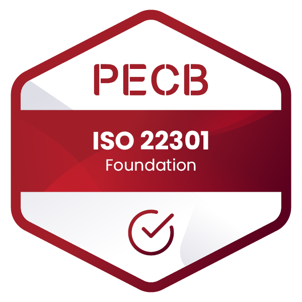 Logo PECB ISO 22301 Fondations